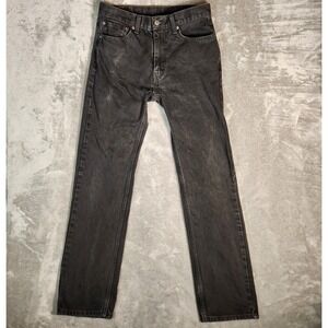 Levi's 505 Jeans Men's 31X33 (Tag 32X34) Black‎ Y2K 90s Straight